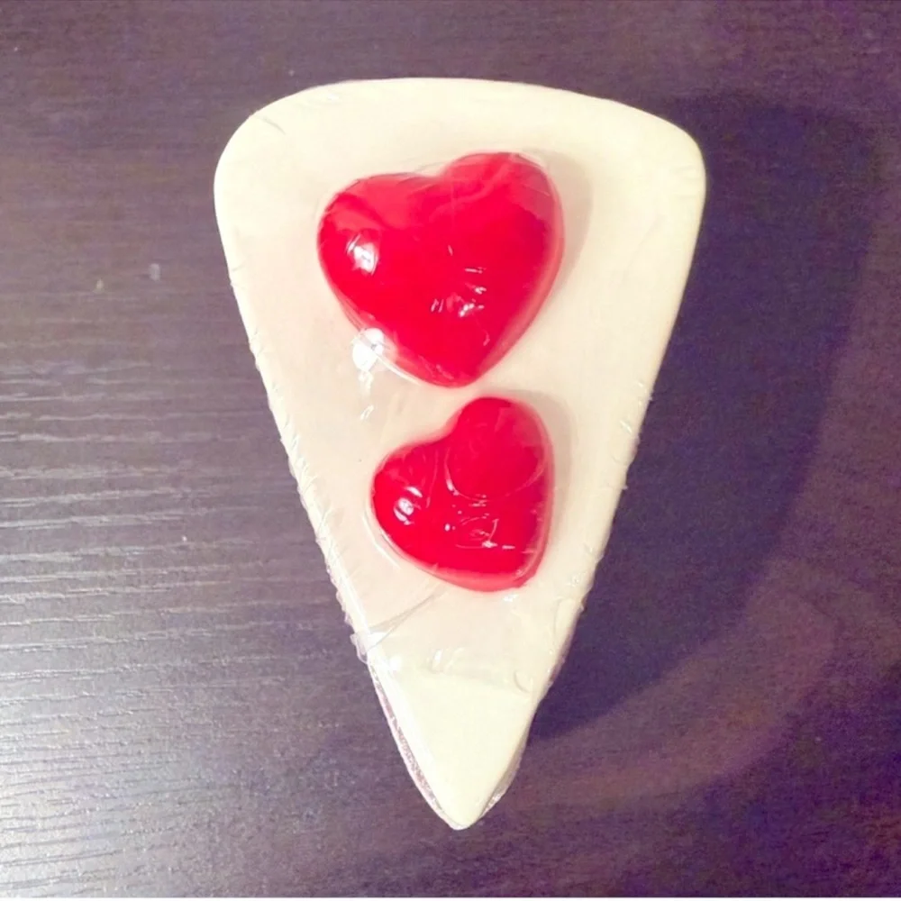 Red & White Heart Cake Slice Ceramic Trinket Box, New Target Bullseye Playground